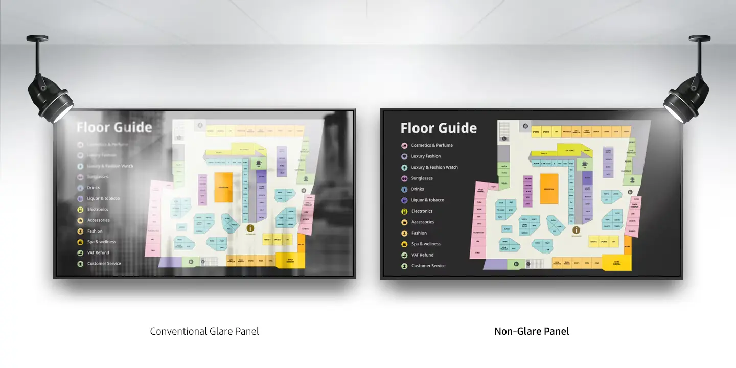Samsung QMC Series 43 inch portrait 4K UHD signage display